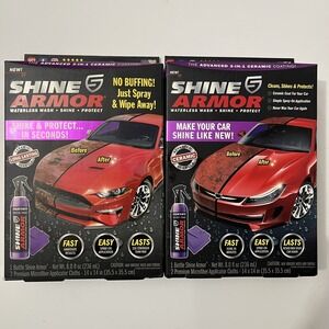 Shine Armor 3-in-1 Ceramic Coating Shine & Protect 2 boxes new/sealed